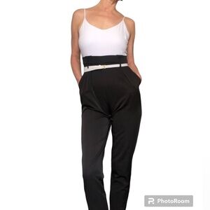 Streetwear Society Black  and White size medium stretch Jumpsuit